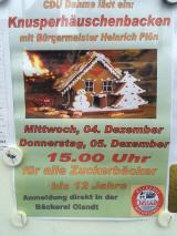 Kusperhäuschenbacken Weihnachtszeit Dahme, Ostholstein, Ostsee  Hansjürgen Schuster