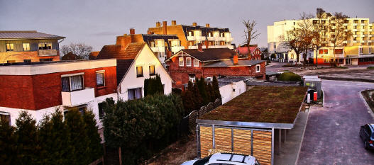 Abendstimmung im Ausguck des Ferienhauses Dahmeer