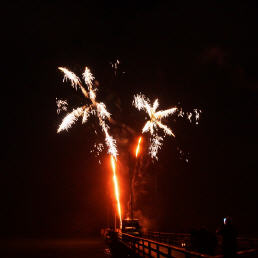 Silvesterfeuerwerk Seebrücke Dahme