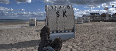 Strandkorbrelaxen in einem unserer Gäste-Strandkörbe